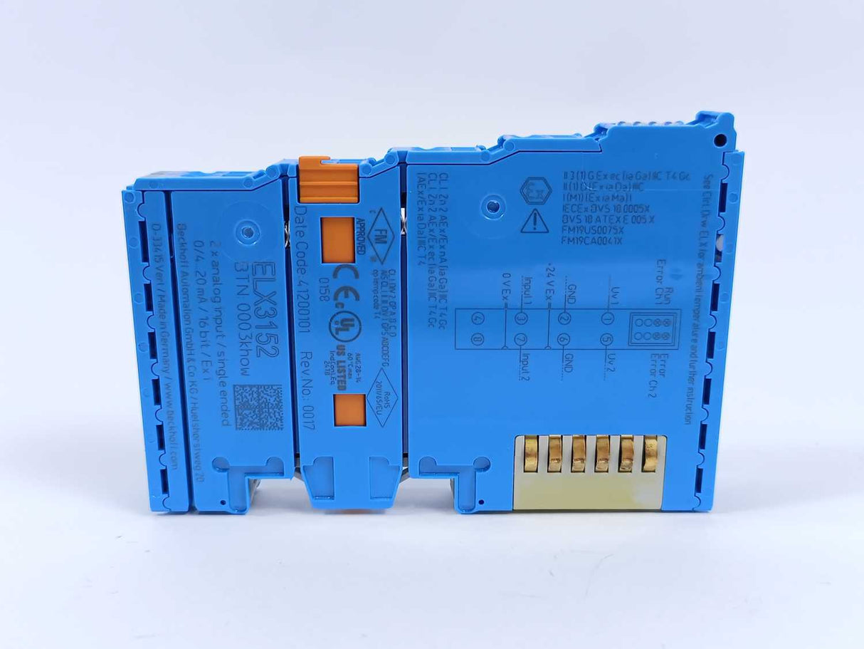 Beckhoff ELX3152 EtherCAT Terminal-channel analog input, 0/4…20 mA, 16 bit