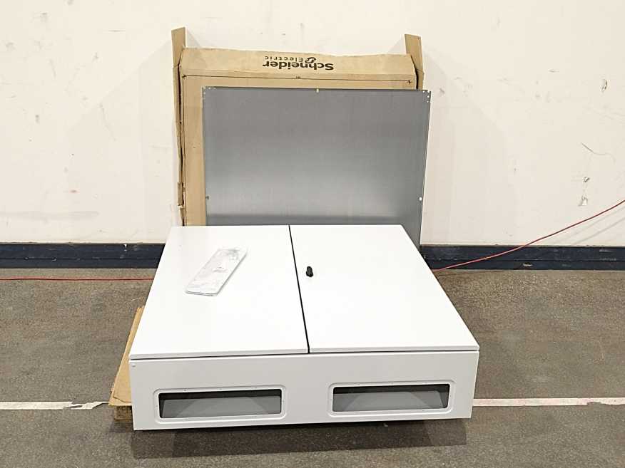 Schneider Electric NSYS3D121230DP Metal Enclosure w/ 2 doors + mounting plate