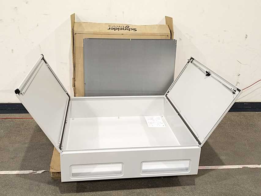Schneider Electric NSYS3D121230DP Metal Enclosure w/ 2 doors + mounting plate