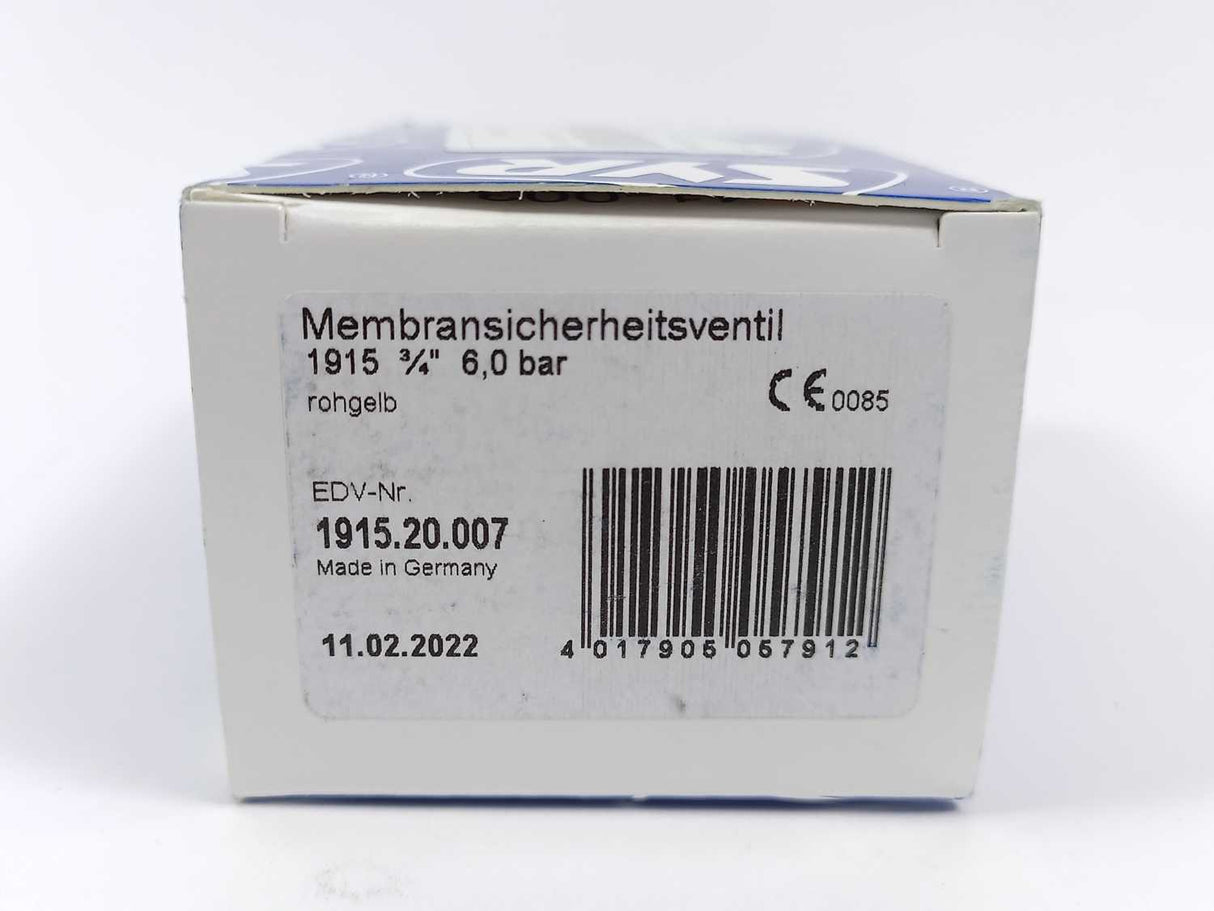 SYR 1915.20.007 Membrane Safety Valve 3/4" 6.0 Bar