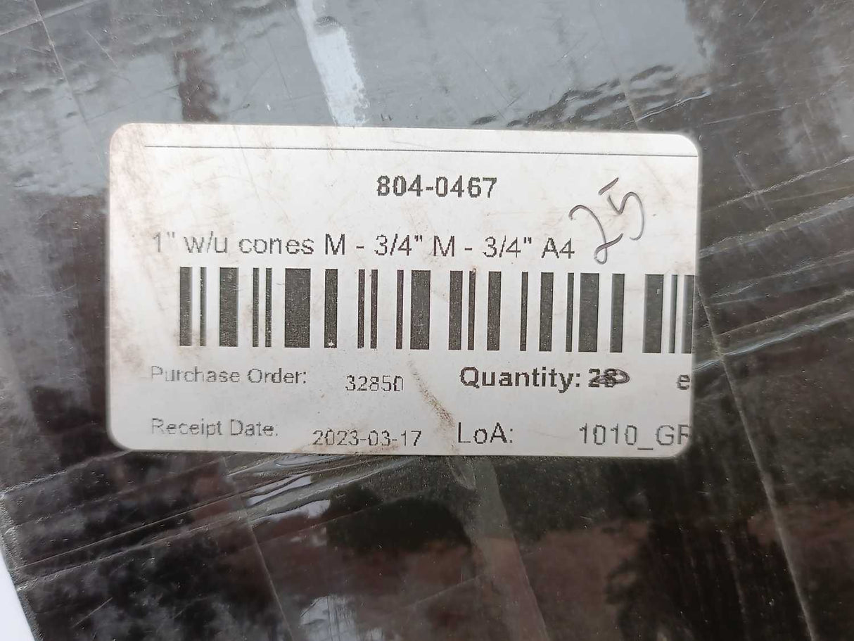 Hydroscand 78121216 R3/4"UFxKR1"UF SF Adaptor For Hydraulic Systems