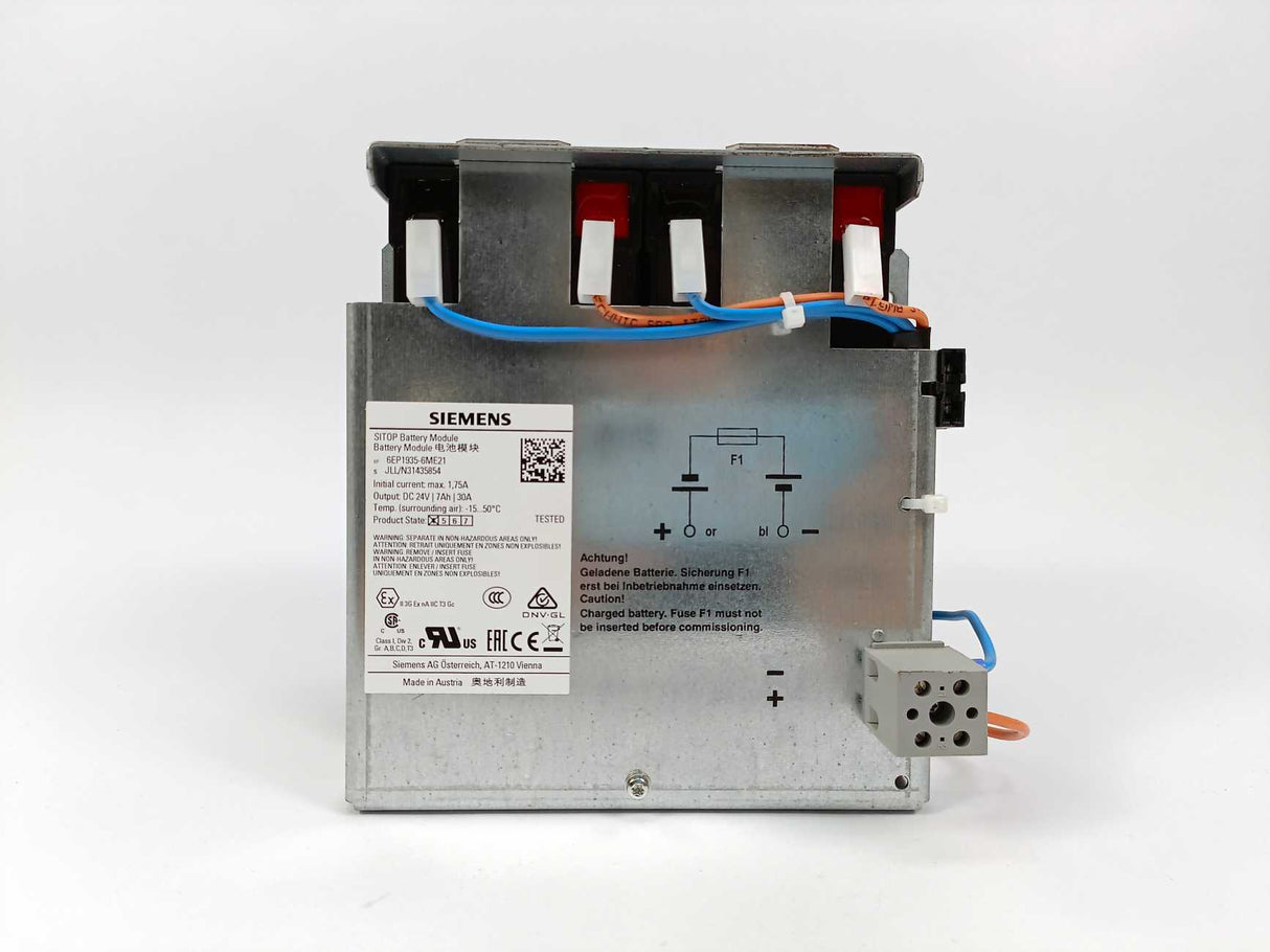 Siemens 6EP1935-6ME21 SITOP Battery Module