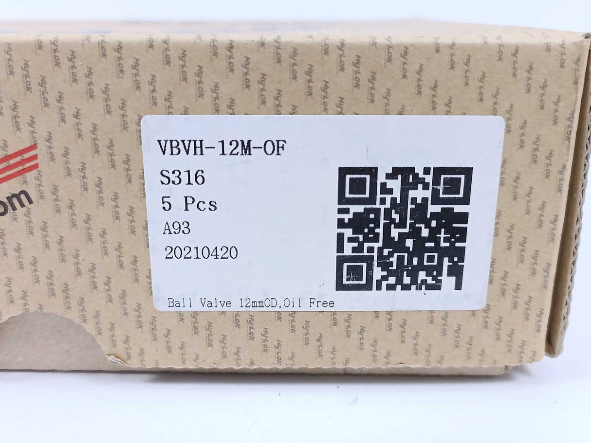 Hy-Lok VBVH-12M-OF 2-Way Ball Valve