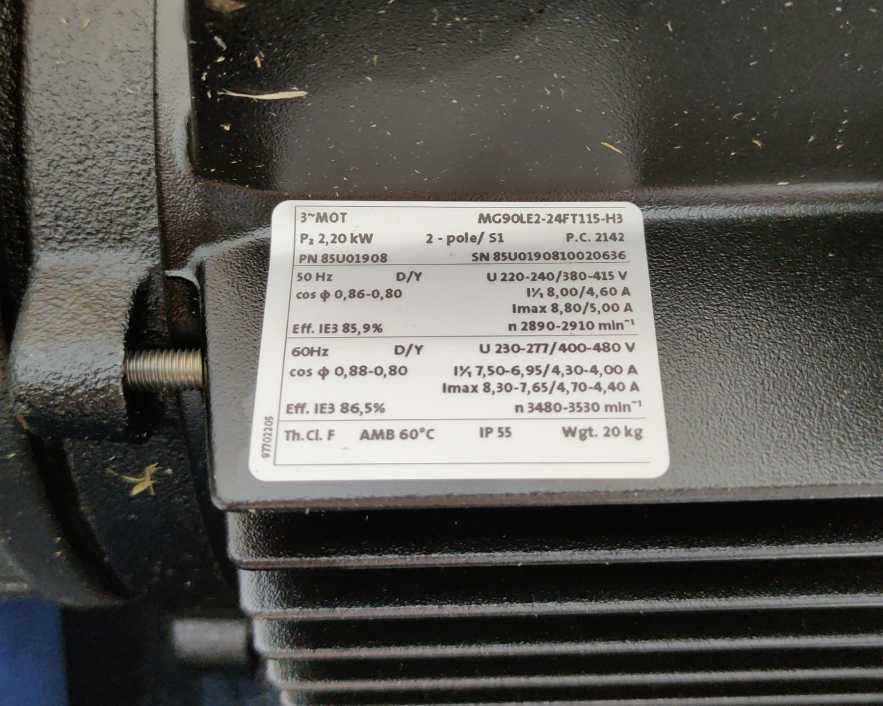 GRUNDFOS 96501698 CR15-2 A-F-A-E-HQQE, Multistage Centrifugal Pump 2,2kW DN 50