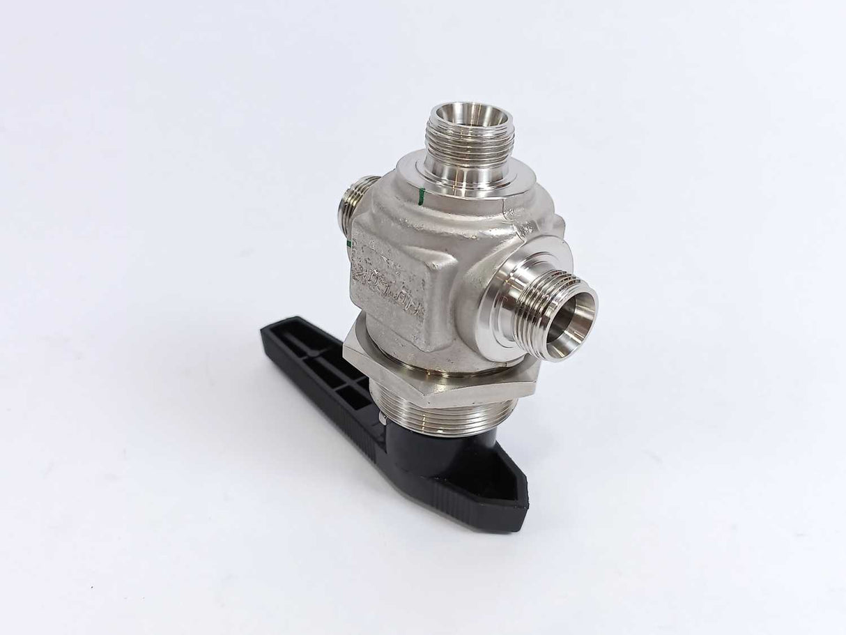 Hy-Lok B4V3H-12M 3-Way Switching Ball Valve, 316/L