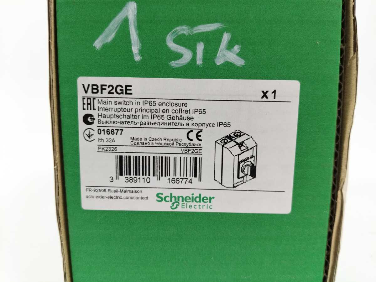 Schneider Electric VBF2GE Main Switch in IP65 Enclosure