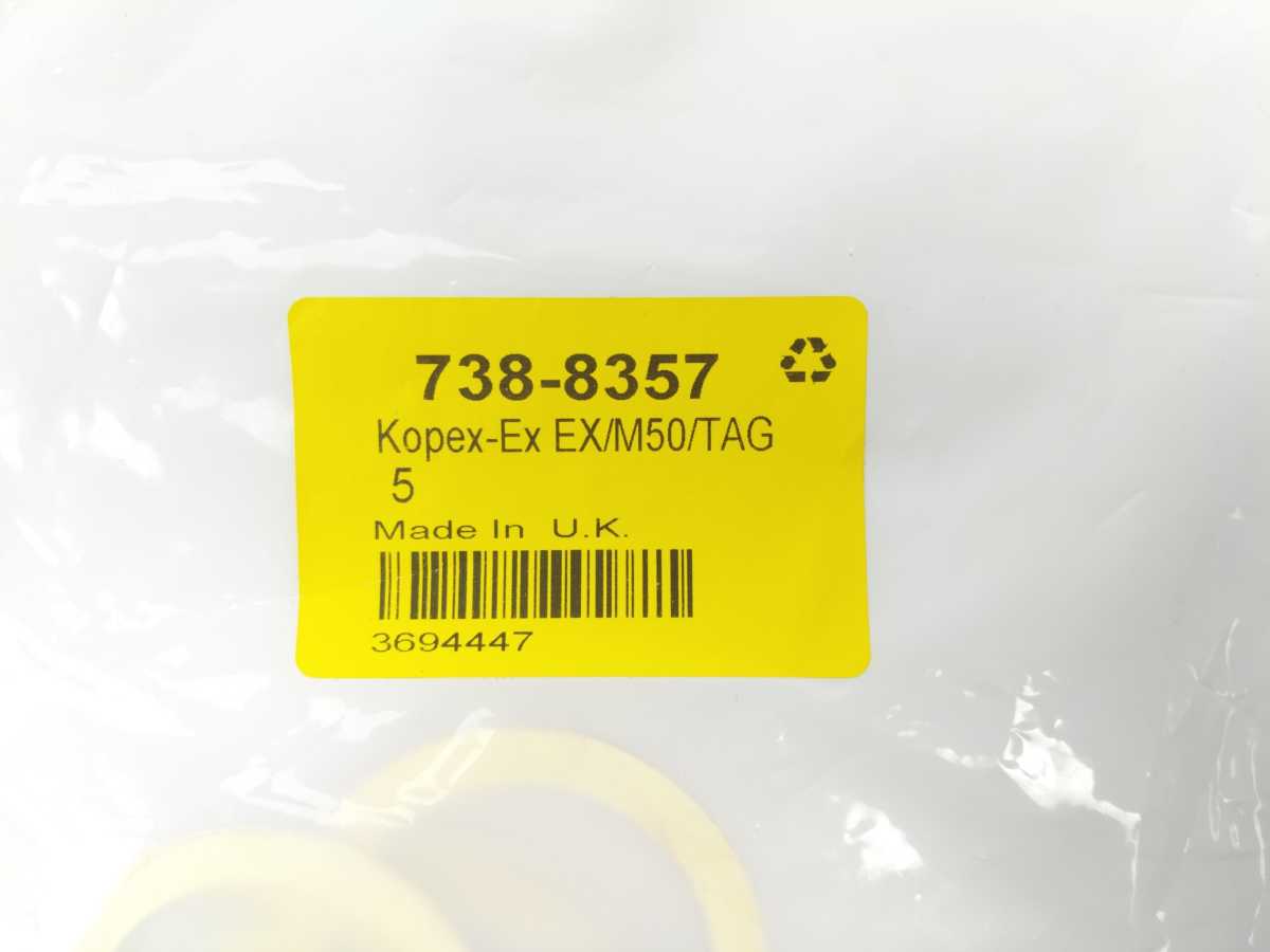 Kopex-Ex EX/M50/TAG Earth Tag, Conduit , 50mm, M50, Batch of 5 pcs. 738-8357