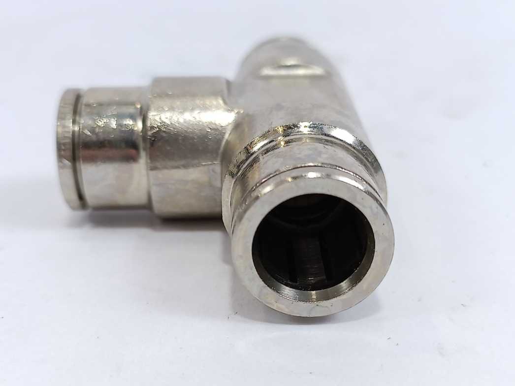 NORGREN 100601200 PNEUFIT Pneumatic Push-In Tee Fitting, 12 mm, Batch of 7 pcs.