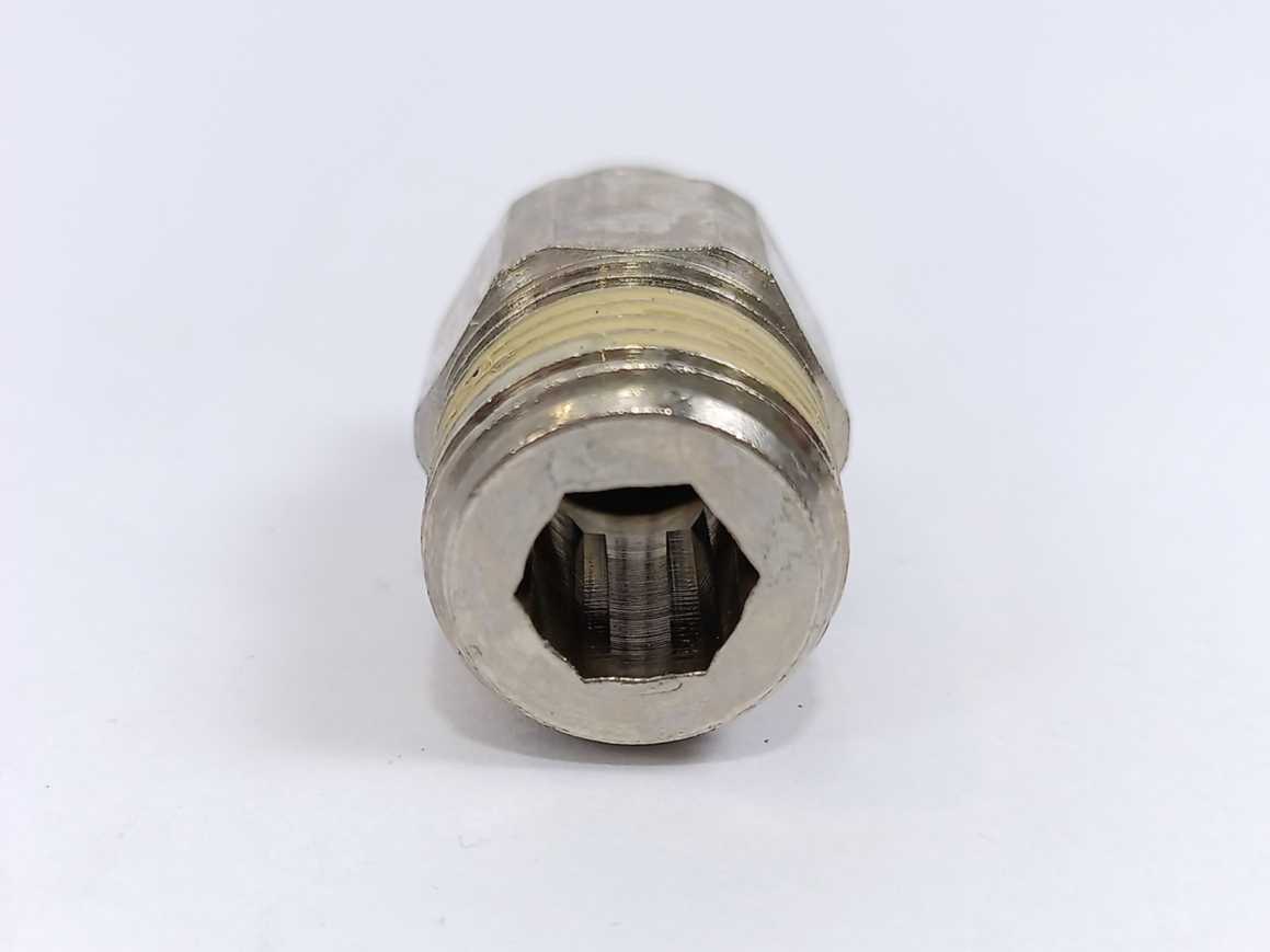 NORGREN 101251248 PNEUFIT Push-In Fitting 12mm, 1/2 BSPT, Batch of 8 pcs.