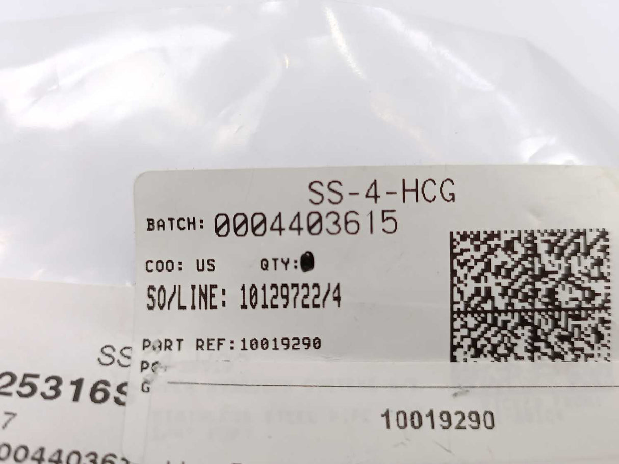 Swagelok SS-4-HCG HEX Coupling 1/4 in. Female NPT 5 Pcs. Batch