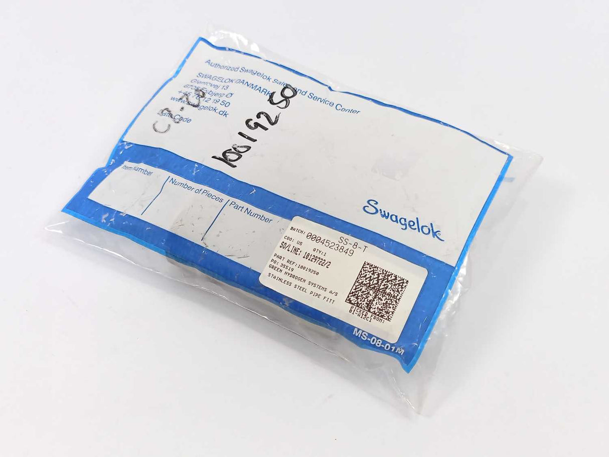 Swagelok SS-8-T Stainless Steel Pipe Fitt