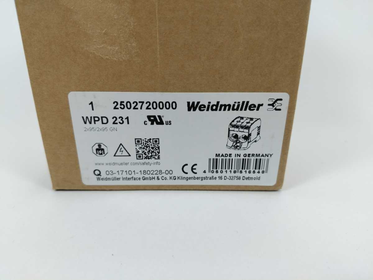 Weidmüller WPD 231 2X95/2X95 GN 2502720000