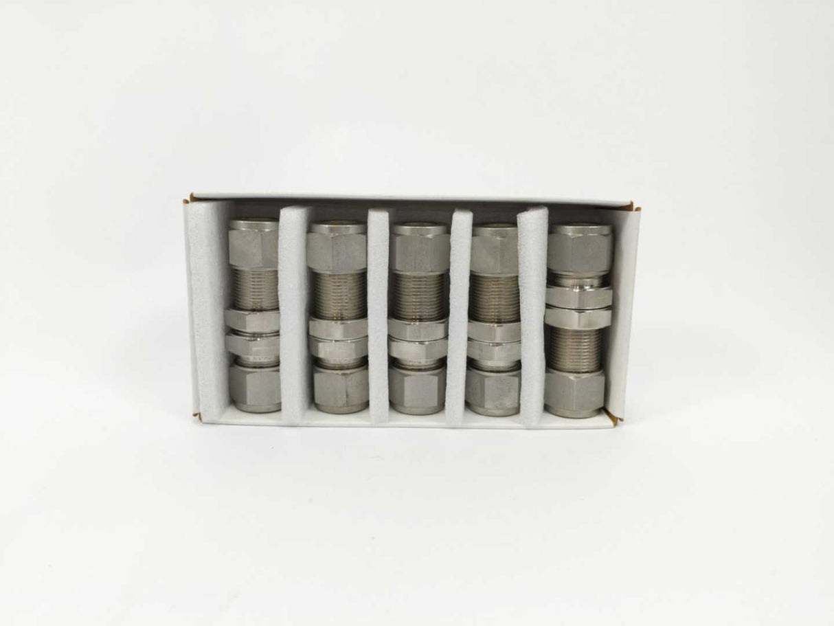 Swagelok SS-12M0-61 Bulkhead Union, 12mm Tube OD 5 Pcs.