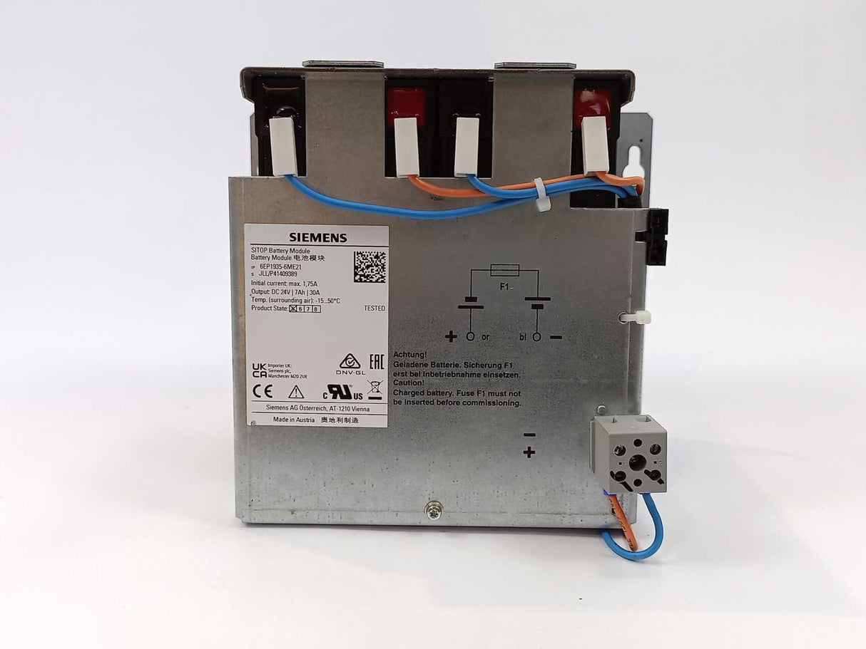 Siemens 6EP1935-6ME21 SITOP Battery Module, EU only