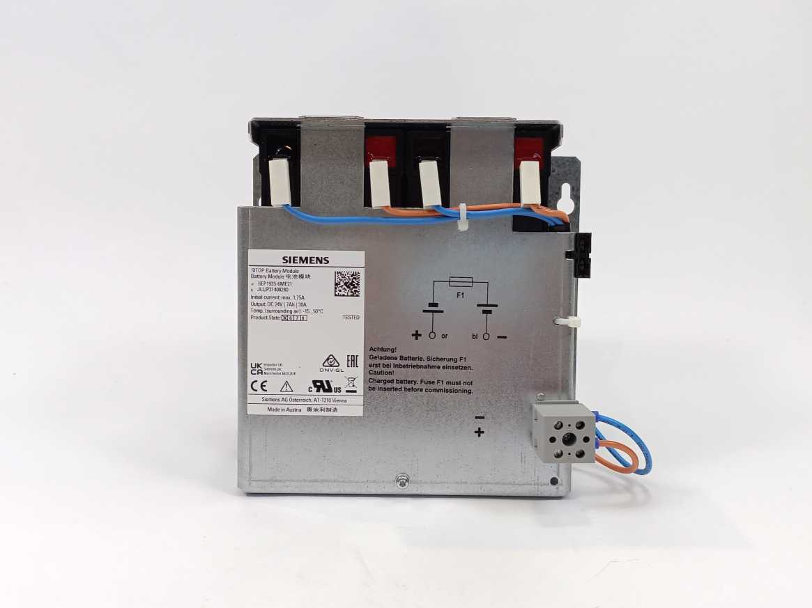 Siemens 6EP1935-6ME21 SITOP Battery Module, EU only