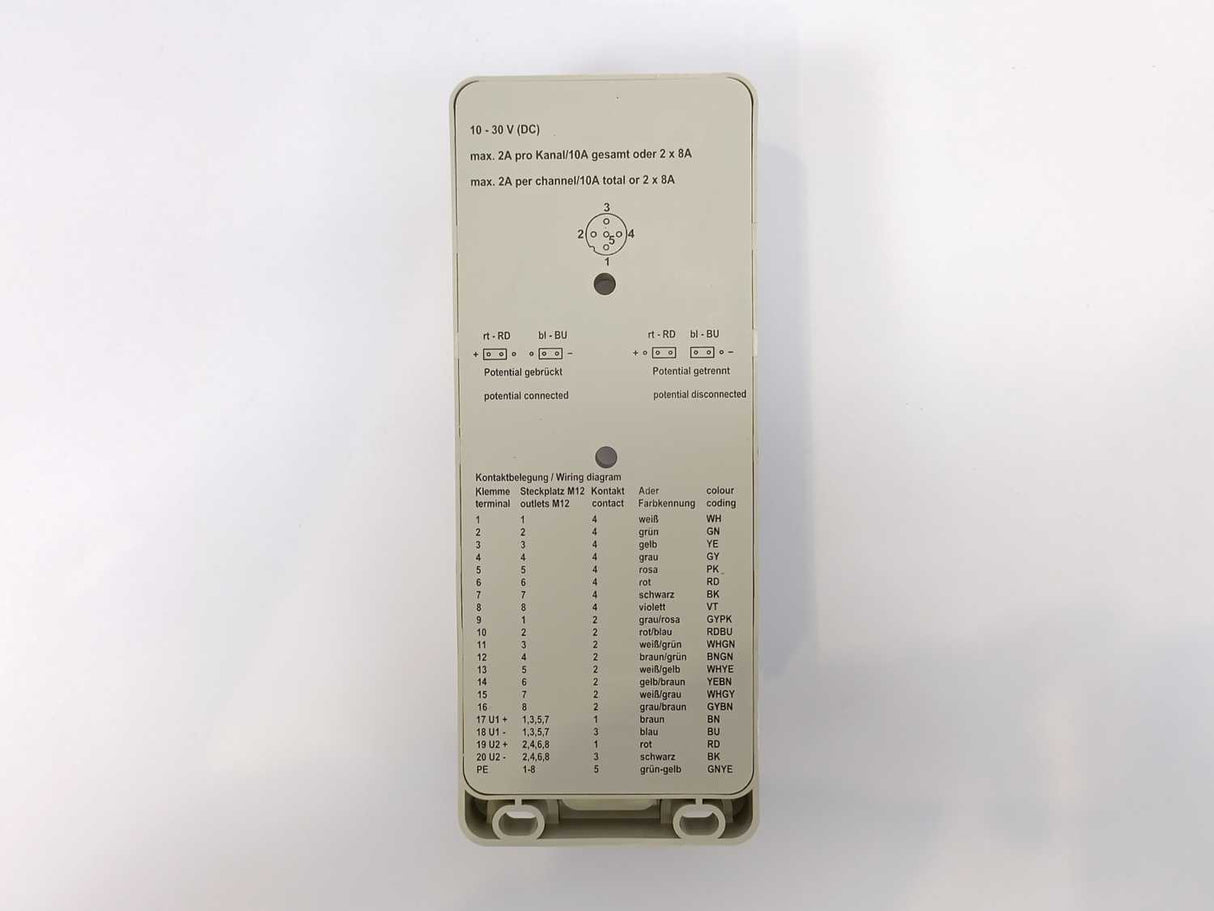 Weidmüller 1816610000 SAI-8-M 5P M12 OL2 Hood distributor,