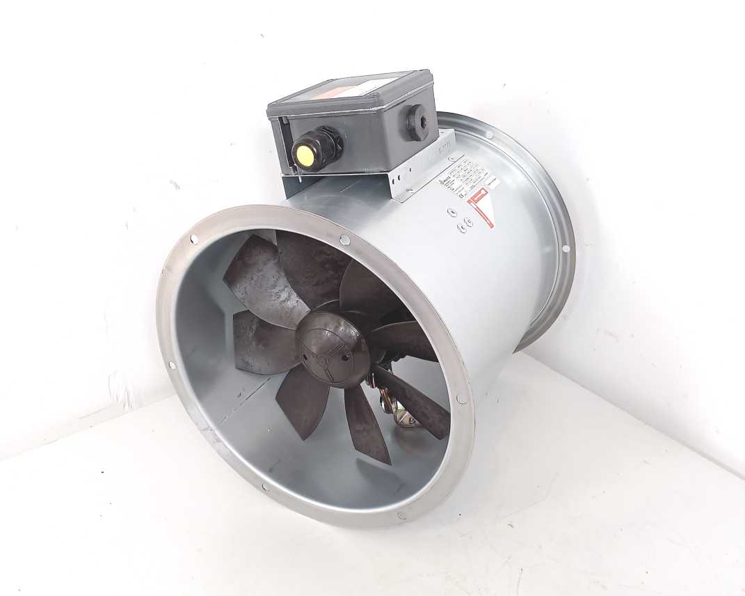 MAICO DZR 25/2 B Ex e Stahl 8118/121-804-C1587 Axial duct fan w/ Junction Box