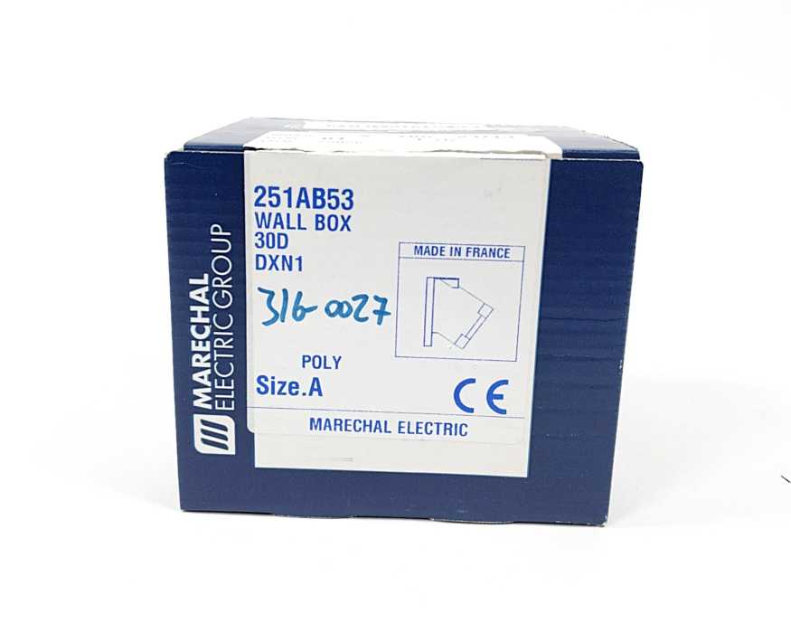 Marechal 251AB53 Wall Mounting Socket 30D, DXN1