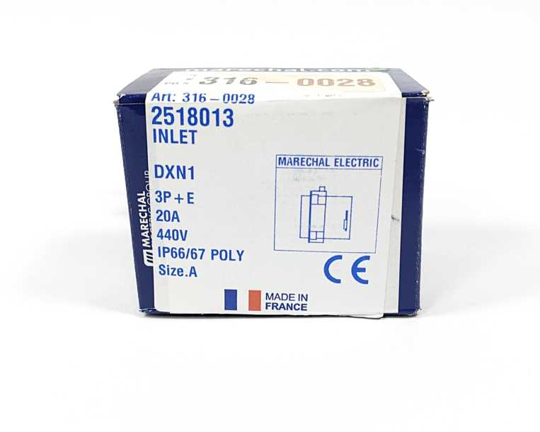 Marechal 2518013 Inlet Male Socket DXN1 20A