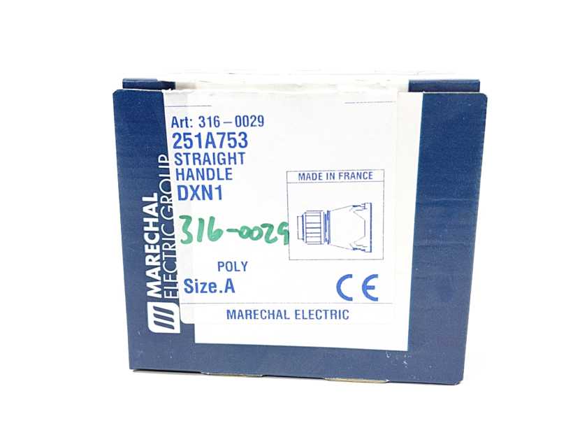 Marechal 251A753 Straight Handle Poly Plug DXN1