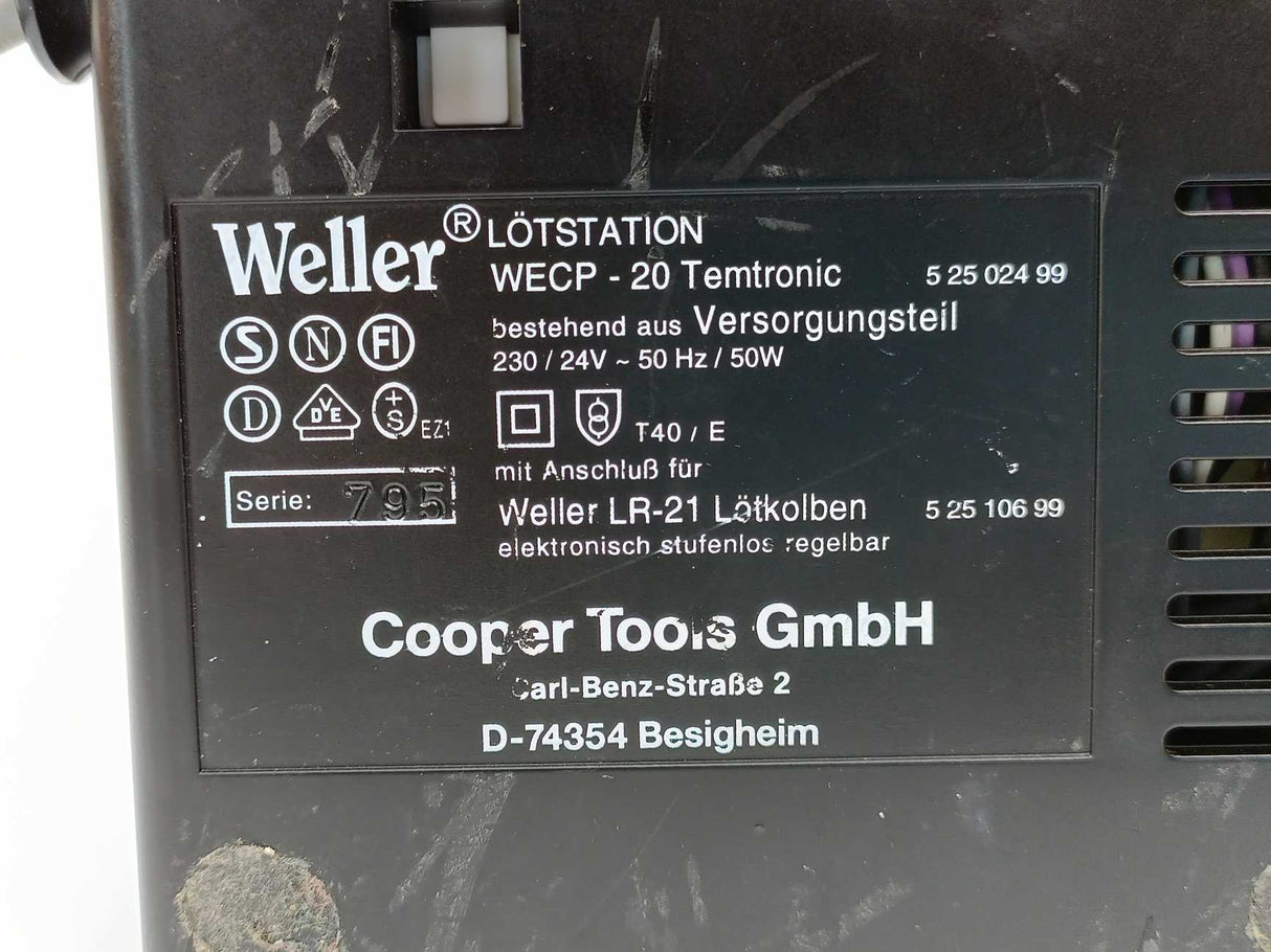 Weller WECP-20 Soldering Station Antistatic