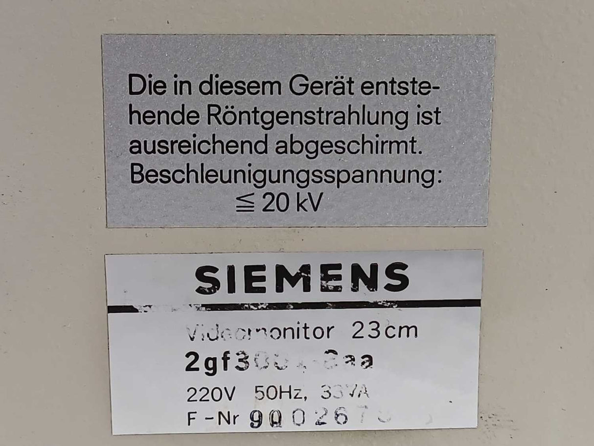 Siemens 2GF3004-8aa Videomonitor 23cm, 220V 50Hz