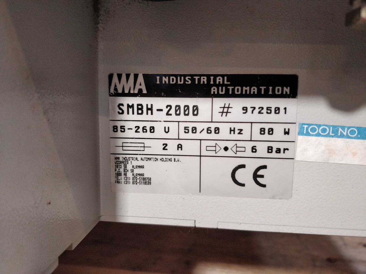 NMA Industrial Automation SMBH 2000 Promass 02357, SMT tray feeder