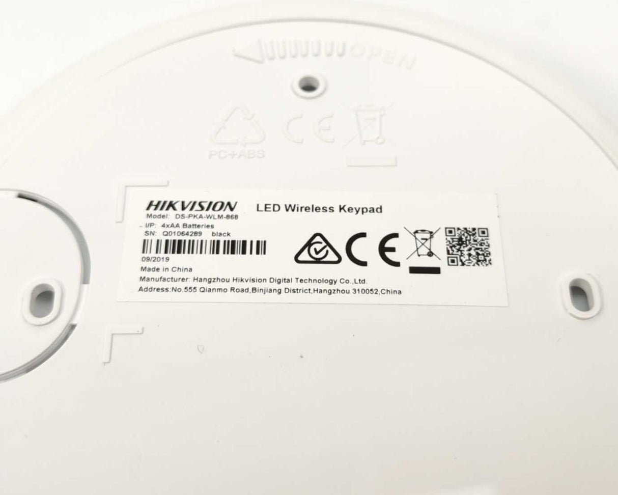 HikVision DS-PKA-WLM-868 LED Wireless keypad