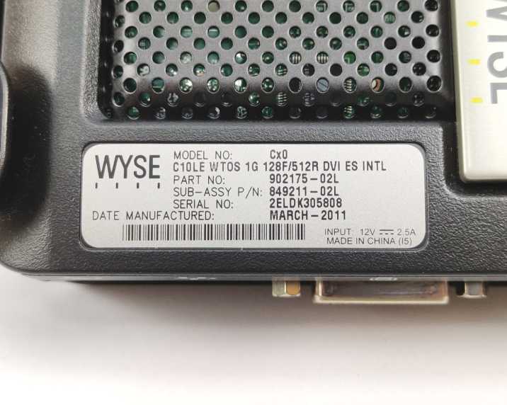 Wyse 902175-02L Wyse C10LE