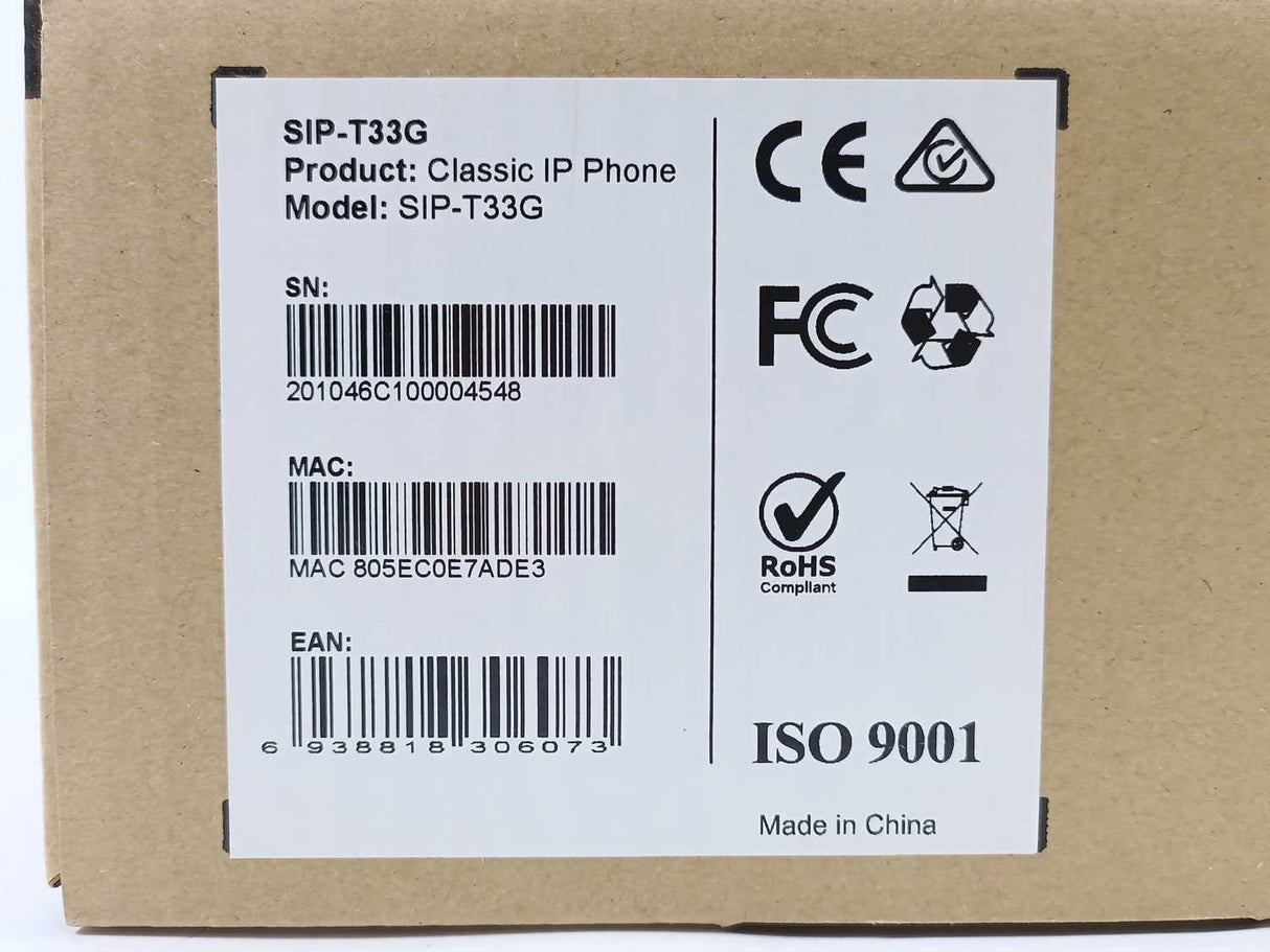 Yealink SIP-T33G Classic IP Phone