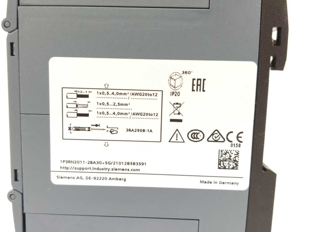 Siemens 3RN2011-2BA30 Thermistor Motor Protection