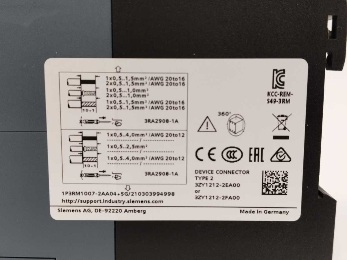 Siemens 3RM1007-2AA04 Direct starter