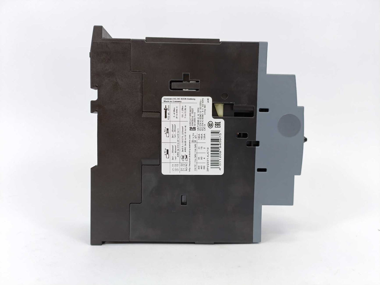 Siemens 3RV2331-4JC10 SIRIUS 3RV2 Motor Circuit Breaker