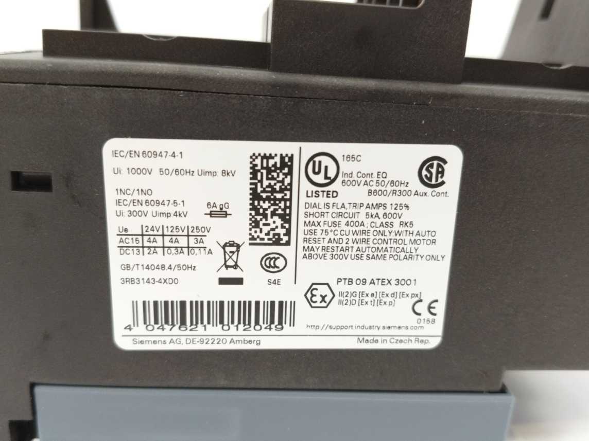 Siemens 3RB3143-4XD0 SIRIUS 3RB3 Relay