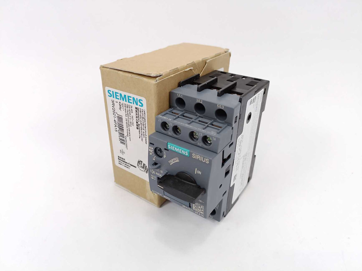 Siemens 3RV2021-4FA15 SIRIUS 3RV2 Motor Starter Protector