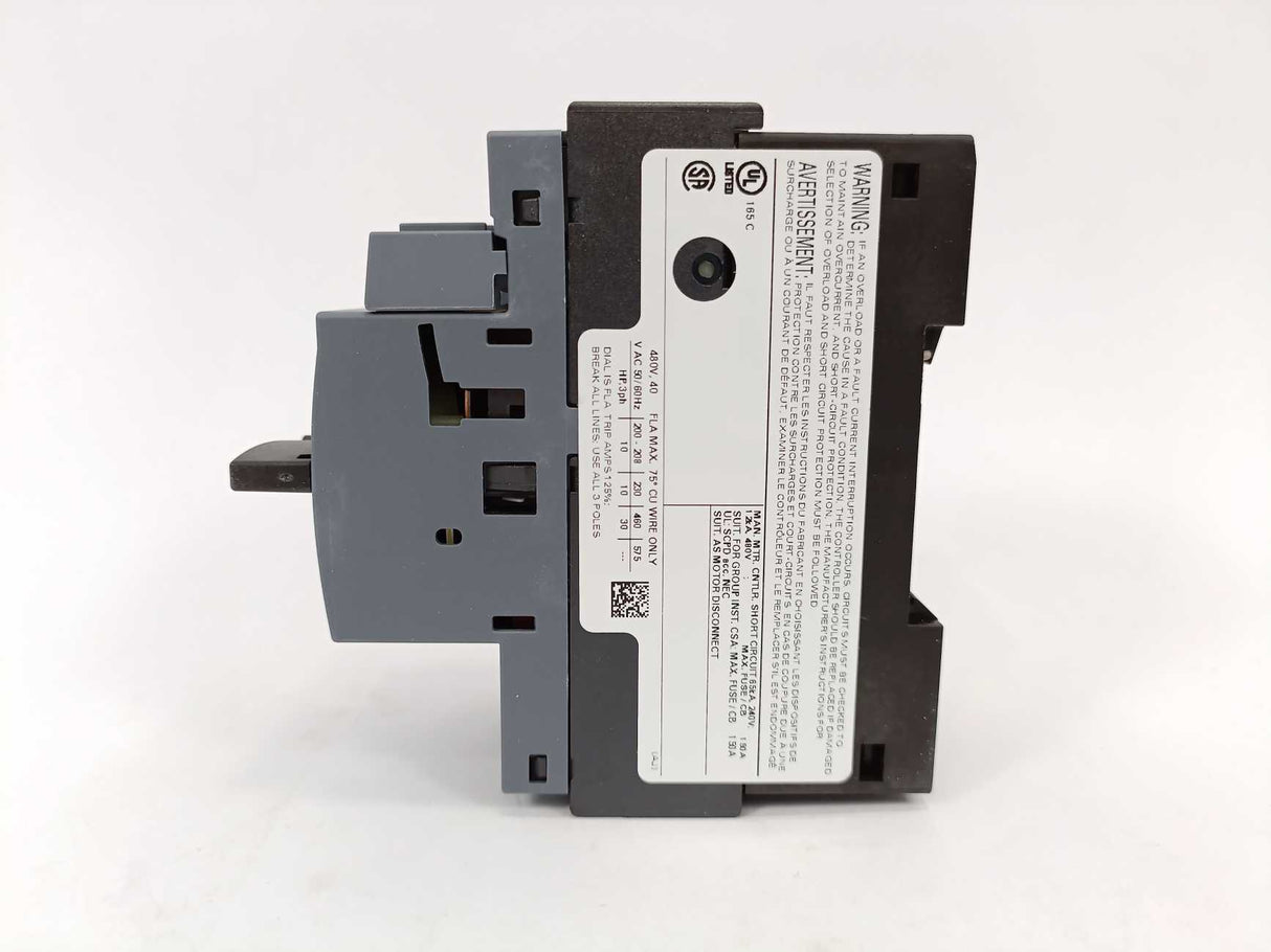 Siemens 3RV2021-4FA15 SIRIUS 3RV2 Motor Starter Protector
