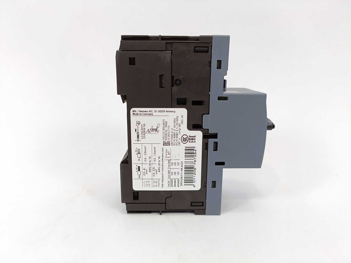 Siemens 3RV2411-0KA20 SIRIUS 3RV2 Motor Protection Circuit Breaker