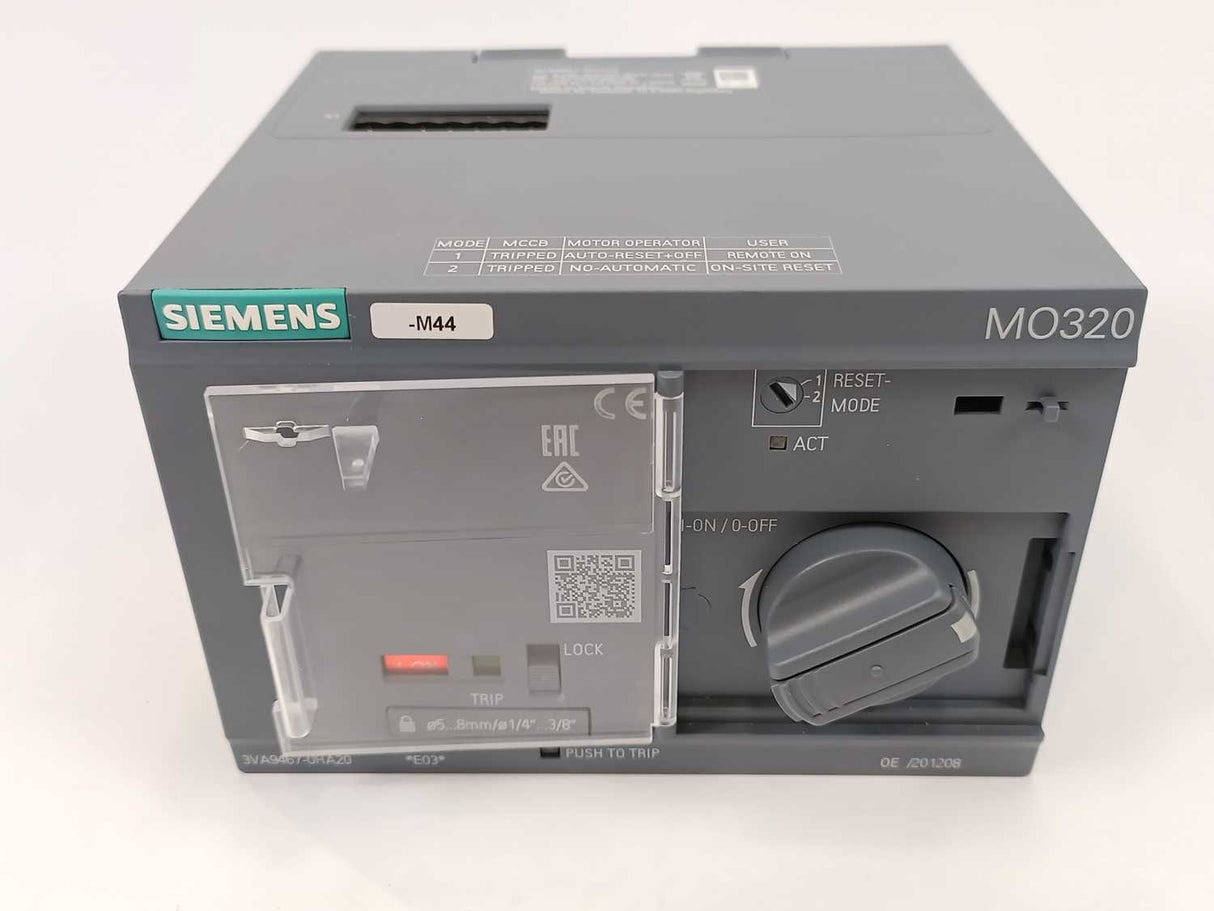 Siemens 3VA9467-0HA20 MO320 Motor Operator