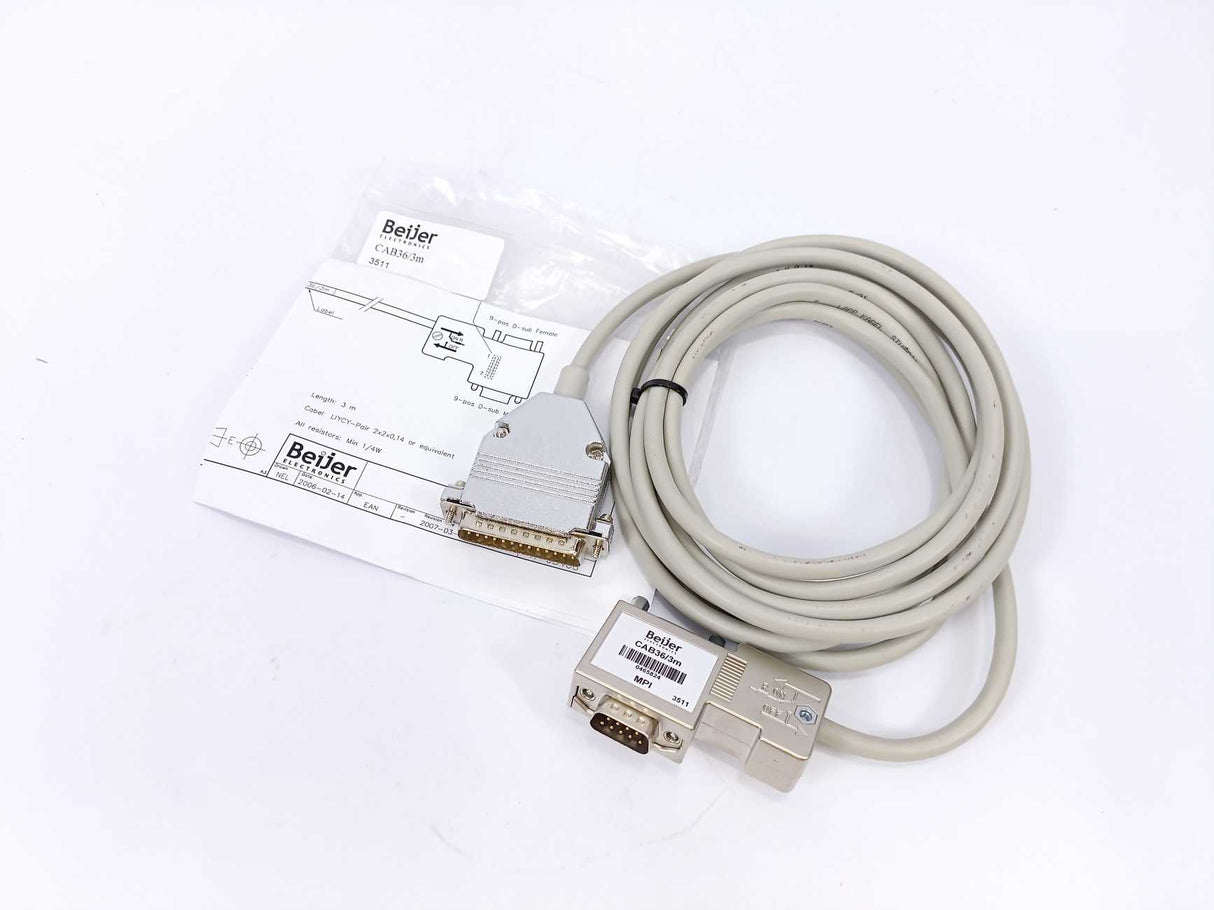 BEIJER ELECTRONICS CAB363M MPI to HMI Cable