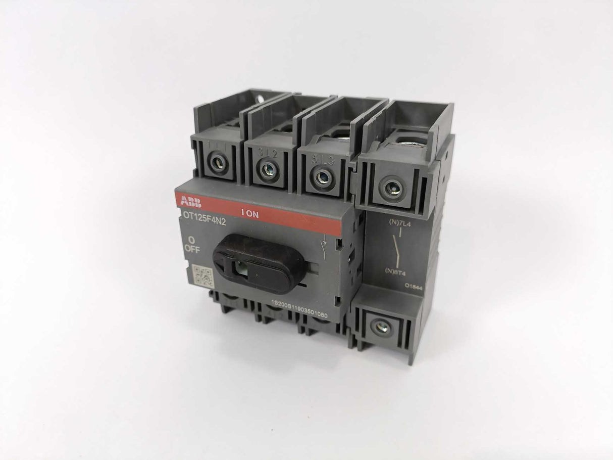 ABB OT125F4N2 4-pole Switch Disconnector, 600VAC 100A
