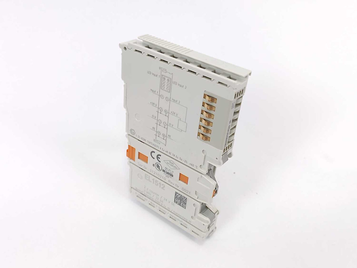 Beckhoff EL1512 EtherCAT Terminal, 2-Channel Digital Input