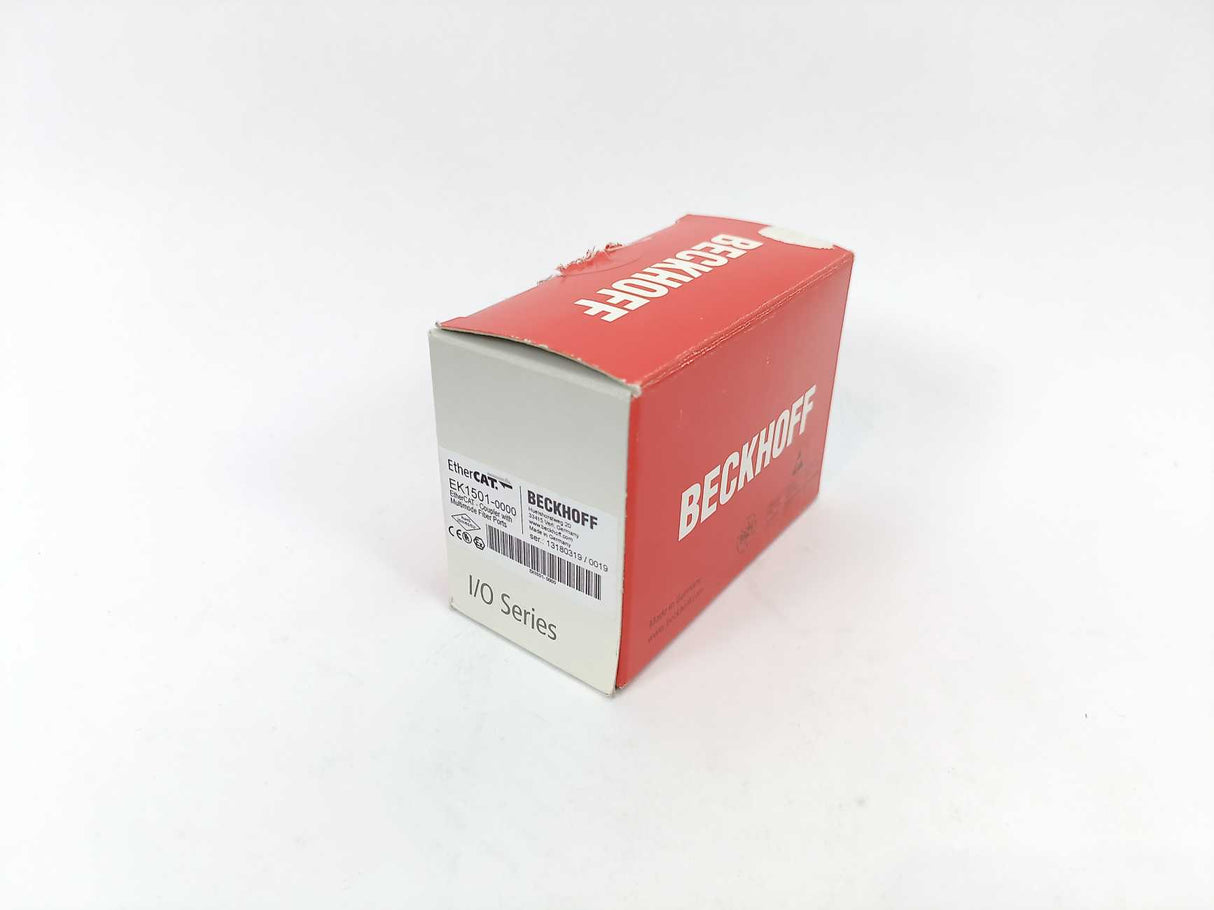 Beckhoff EK1501 EtherCAT Coupler with Multimode Fiber Poris