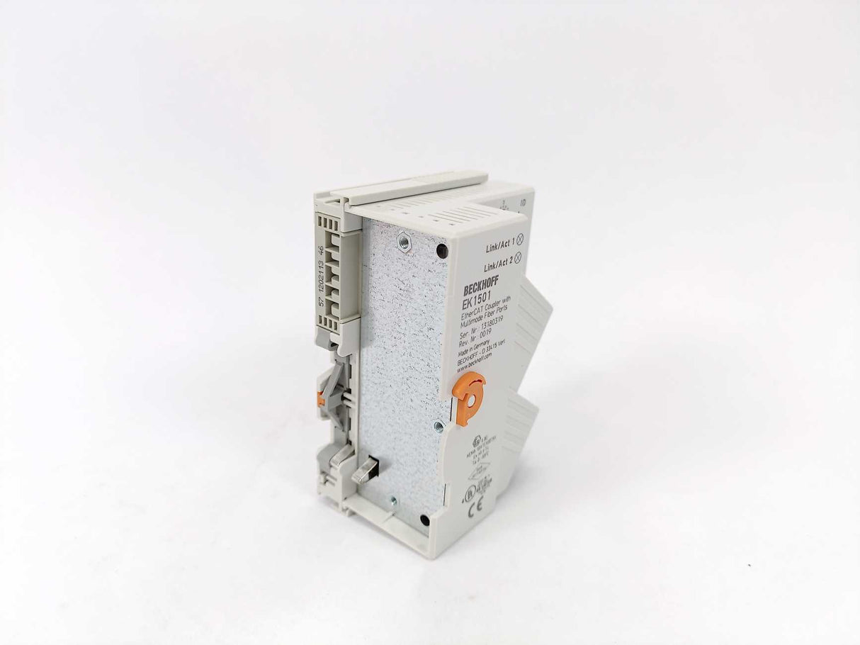 Beckhoff EK1501 EtherCAT Coupler with Multimode Fiber Poris