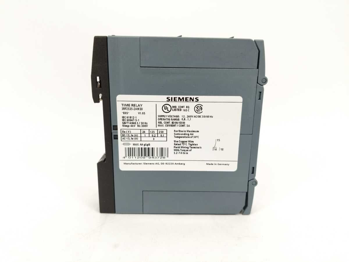 Siemens 3RP2535-2AW30 V1.05 SIRIUS Time Relay E05