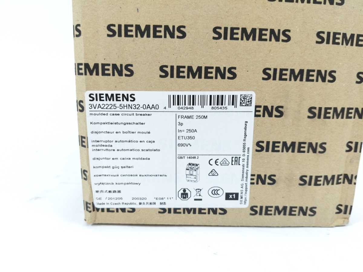 Siemens 3VA2225-5HN32-0AA0 Circuit breaker 3VA2 E08