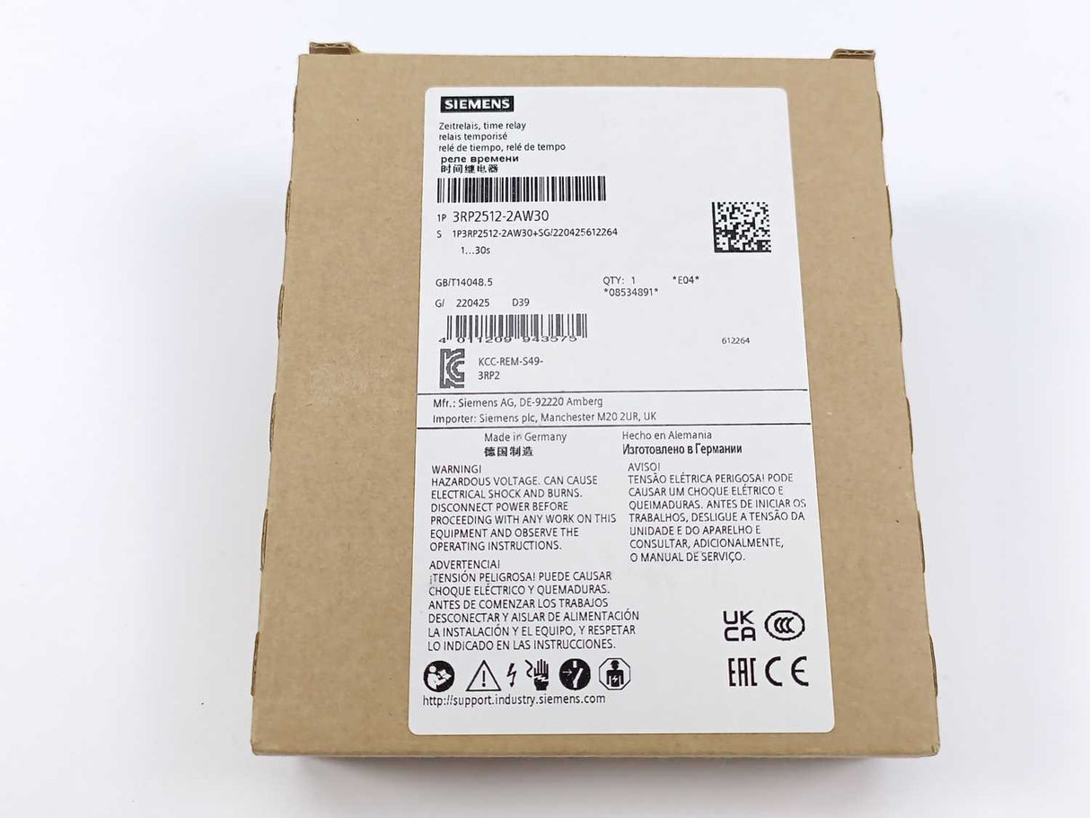 Siemens 3RP2512-2AW30 SIRIUS Time Relay