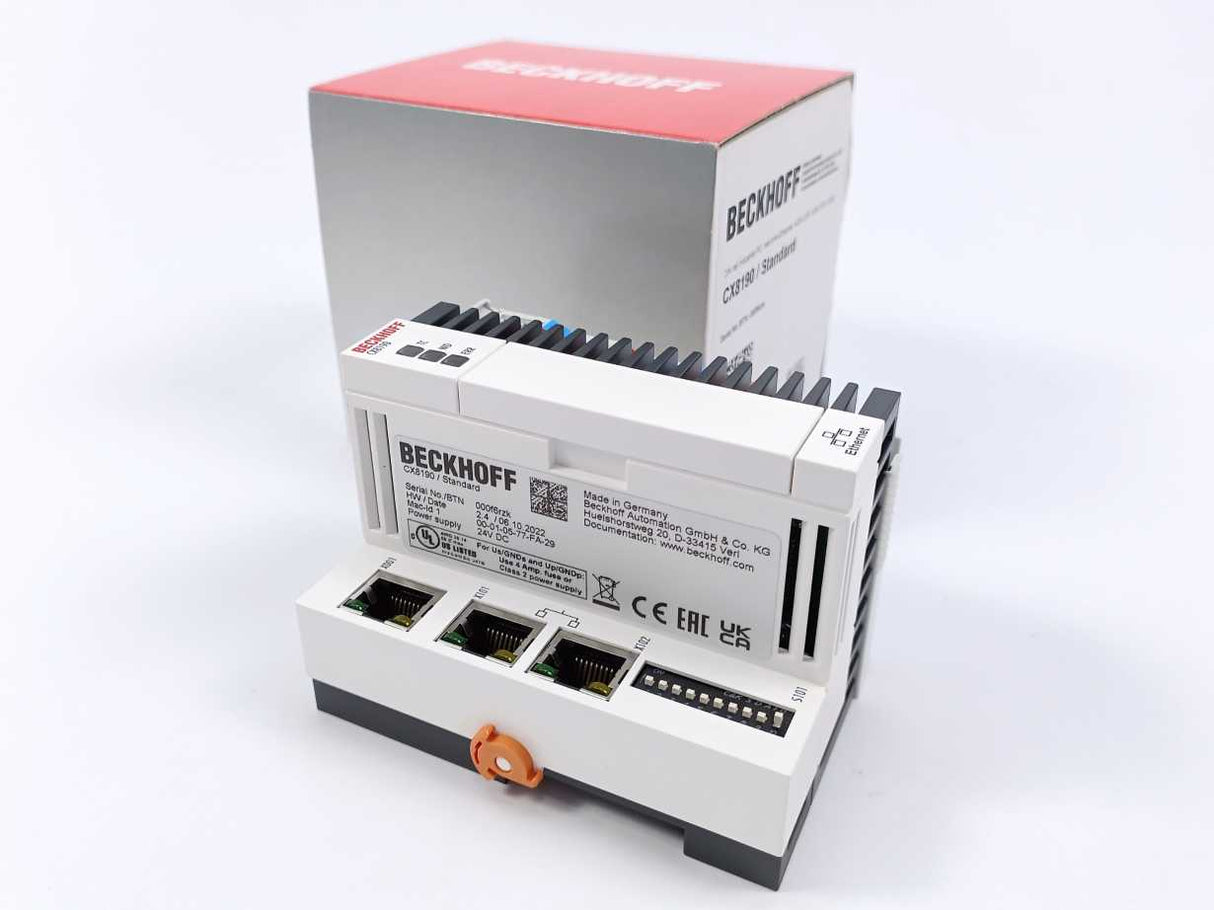 Beckhoff CX8190 Embedded PC with Arm Cortex-A9 and 2-port Ethernet switch