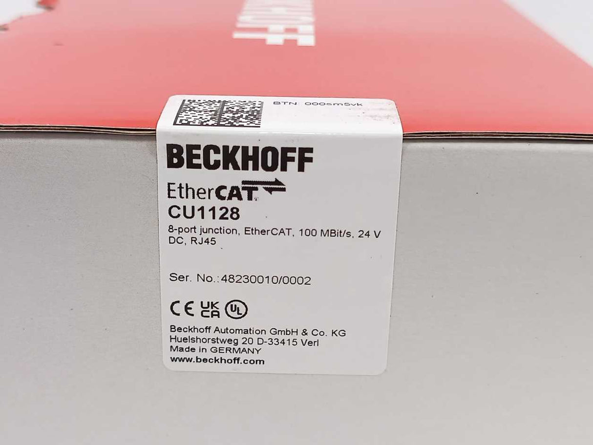 Beckhoff CU1128 EtherCAT 8-port junction