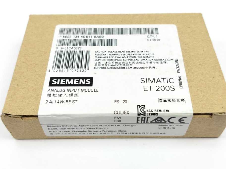Siemens 6ES7134-4GB11-0AB0 SIMATIC 200S Analog Input Module