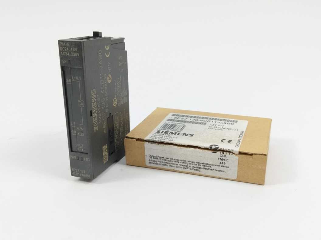 Siemens 6ES7138-4CB11-0AB0 SIMATIC Power Module DC24 48V/AC24 230V
